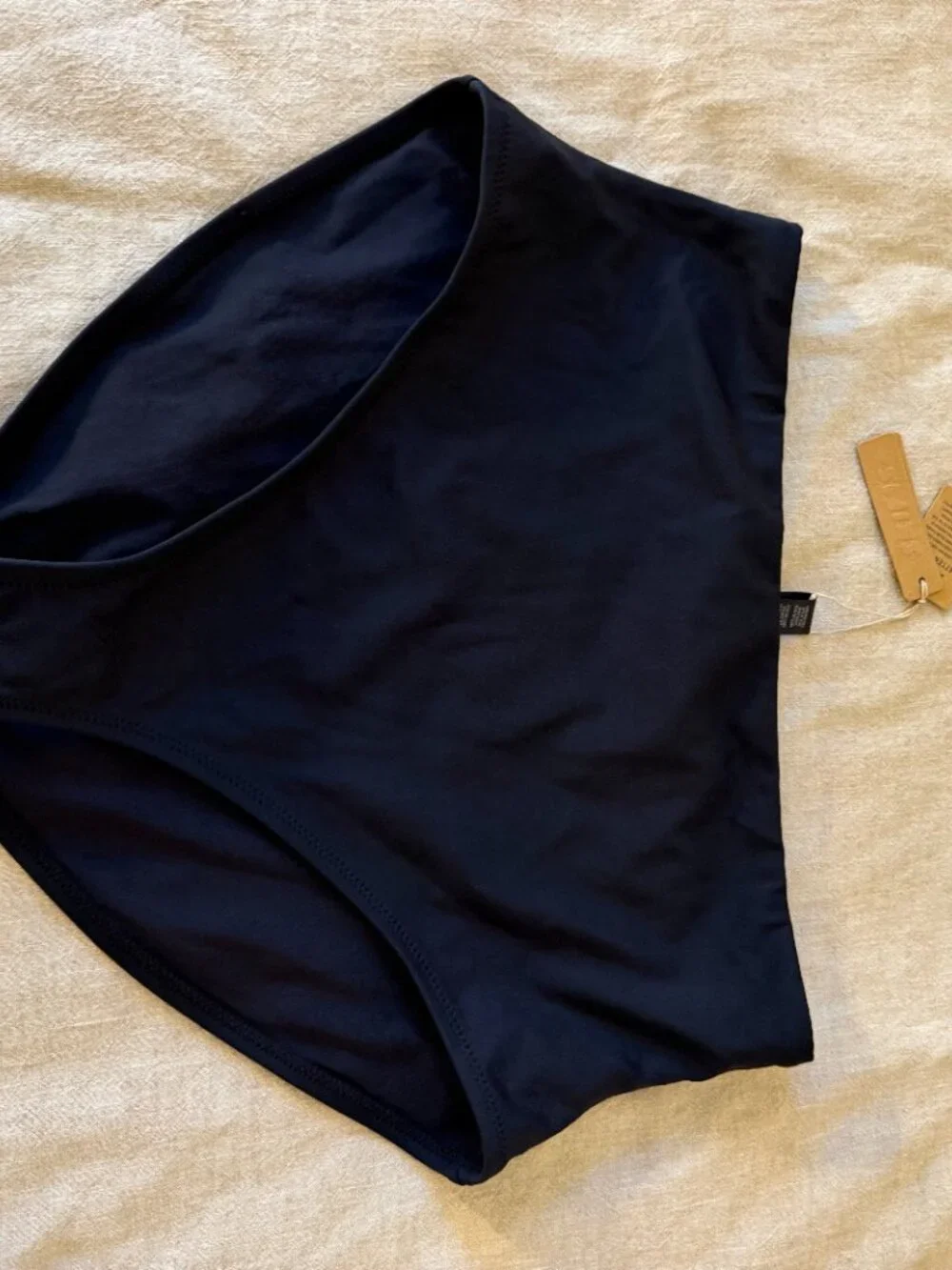SKIMS High Waist Bikini Bottom - NWT - L Onyx